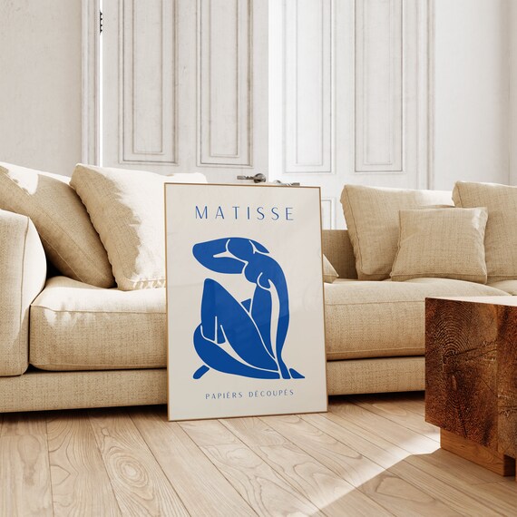 Matisse Inspired Poster Minimalist Neutral Wall Art Aesthetic Henri Matisse Print Room Decor Modern Gallery Exhibition Art Gift Idea