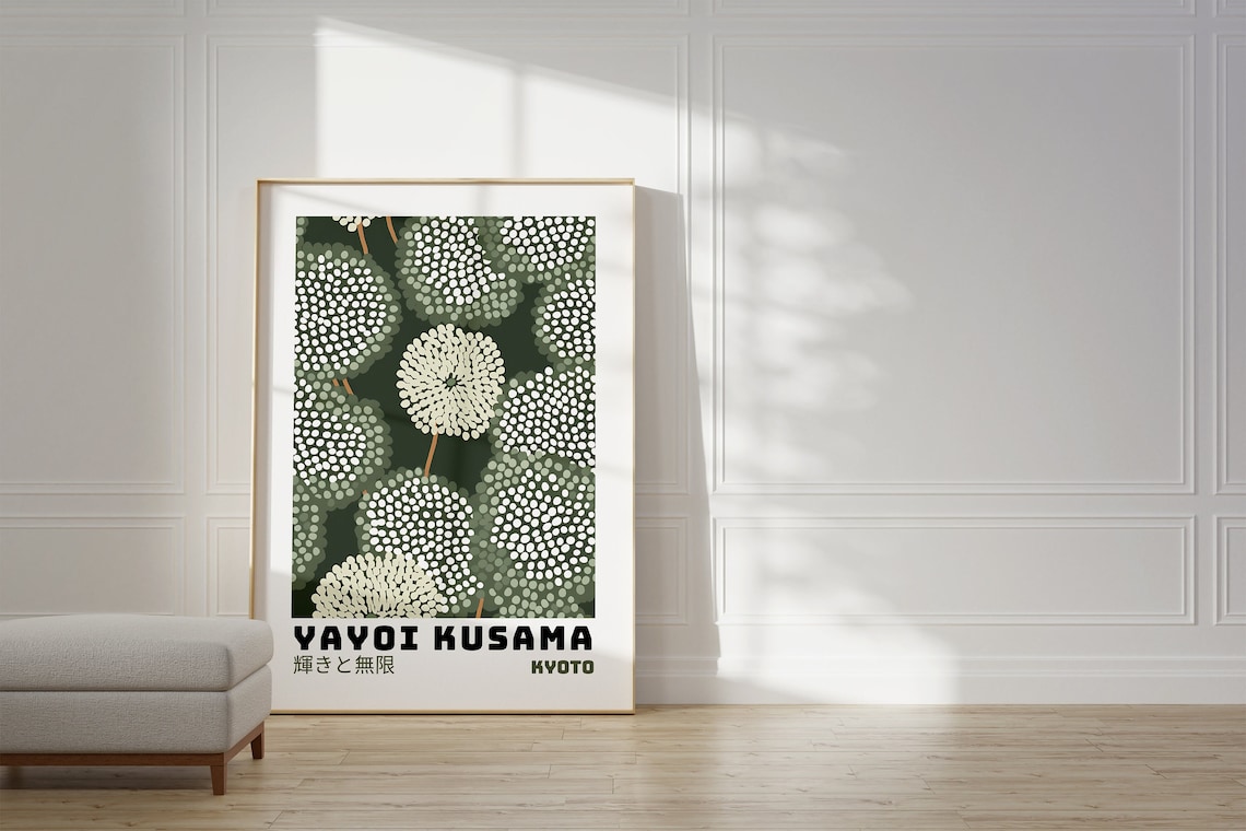 Yayoi Kusama Abstract Japanese Wall Art Poster