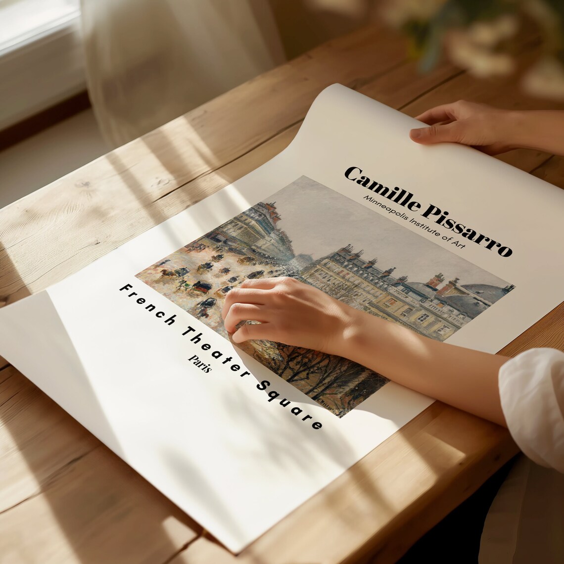 Camille Pissarro French Theater Square Paris Cityscape Poster - Image 3