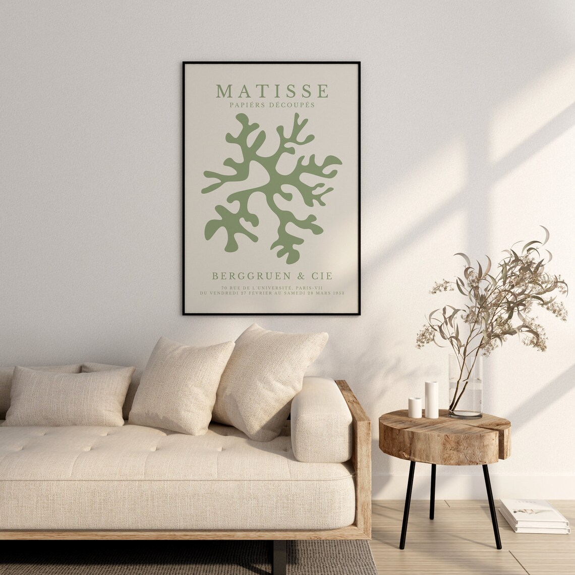 Matisse Papiers Decoupes Green Abstract Cut Out Exhibition Poster - Image 2