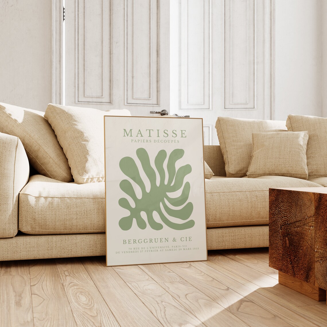 Matisse-Inspired Minimalist Poster, Neutral Gallery Print - Image 4