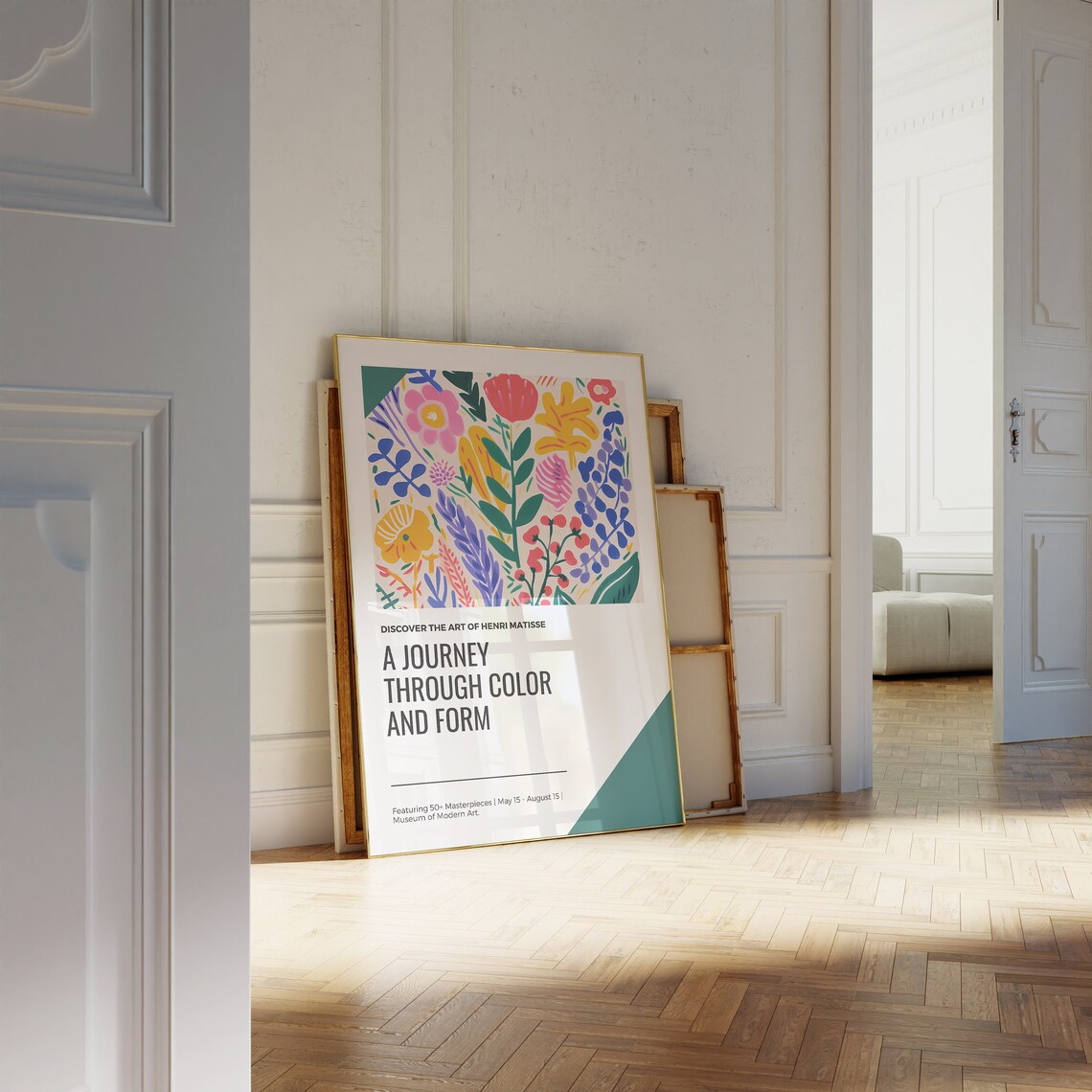 Henri Matisse Floral Folk Art Journey Through Color Museum Poster - Image 2