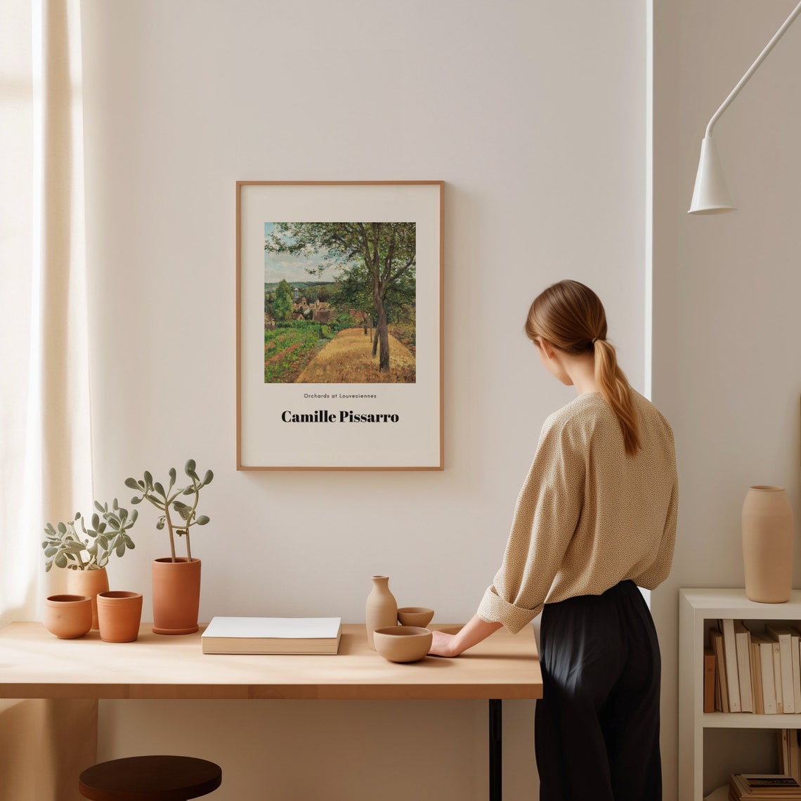 Camille Pissarro Orchards at Louveciennes Impressionist Art Poster - Image 4