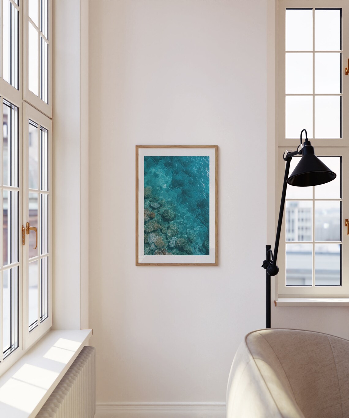 Coral Reef Wonders Poster, Minimalist Nautical Decor - Image 3