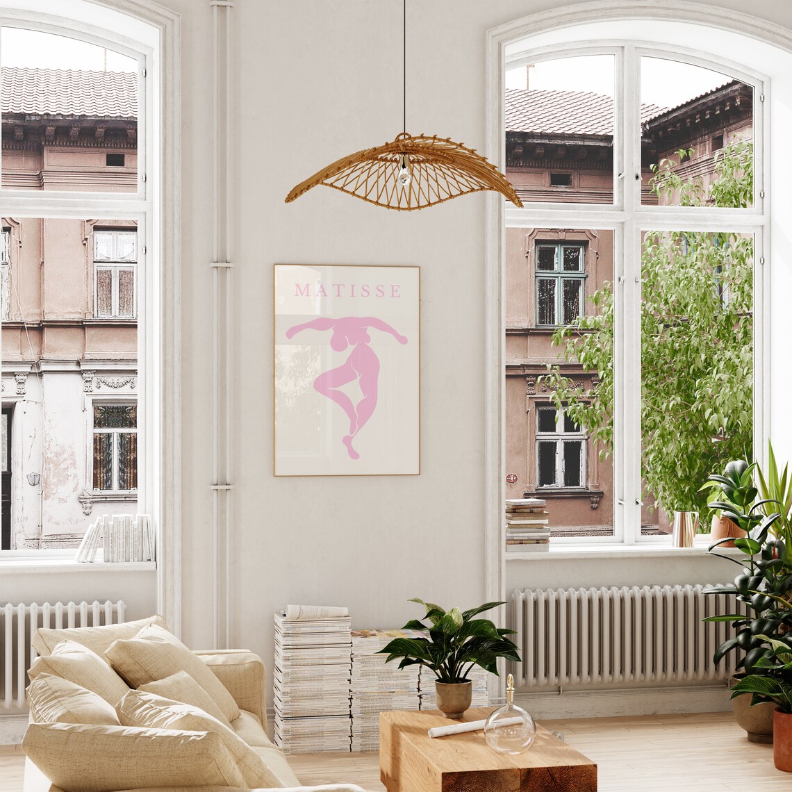 Henri Matisse Pink Dancer Silhouette Paper Cutout Art Poster - Image 3