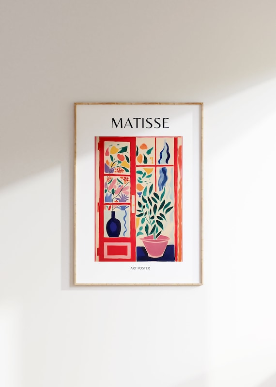 Henri Matisse Poster Minimalist Wall Art Matisse Mueseum Print Aesthetic Matisse Print For Modern Gallery Exhibition Art