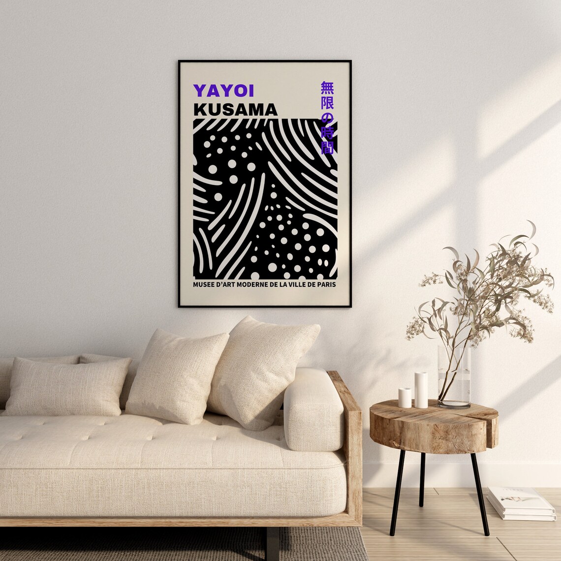 Yayoi Kusama Inspired Japanese Home Wall Art Poster - Image 3