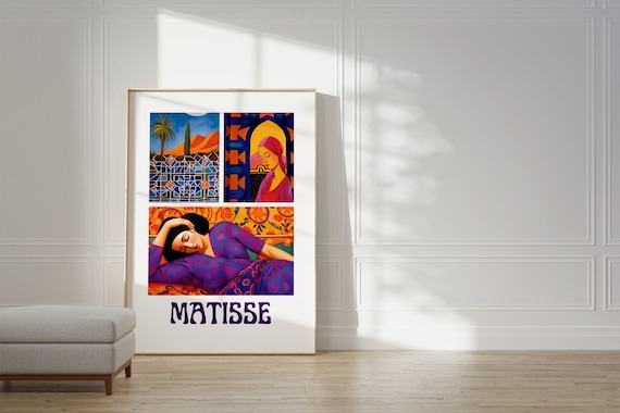 Henri Matisse Moroccan Triptych Women Arches Fauvist Art Poster