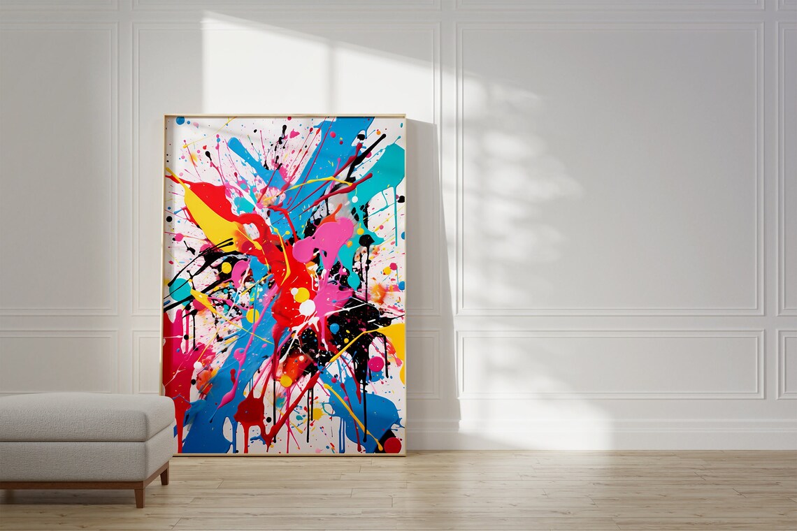 Jackson Pollock Maximalist Abstract Art Poster