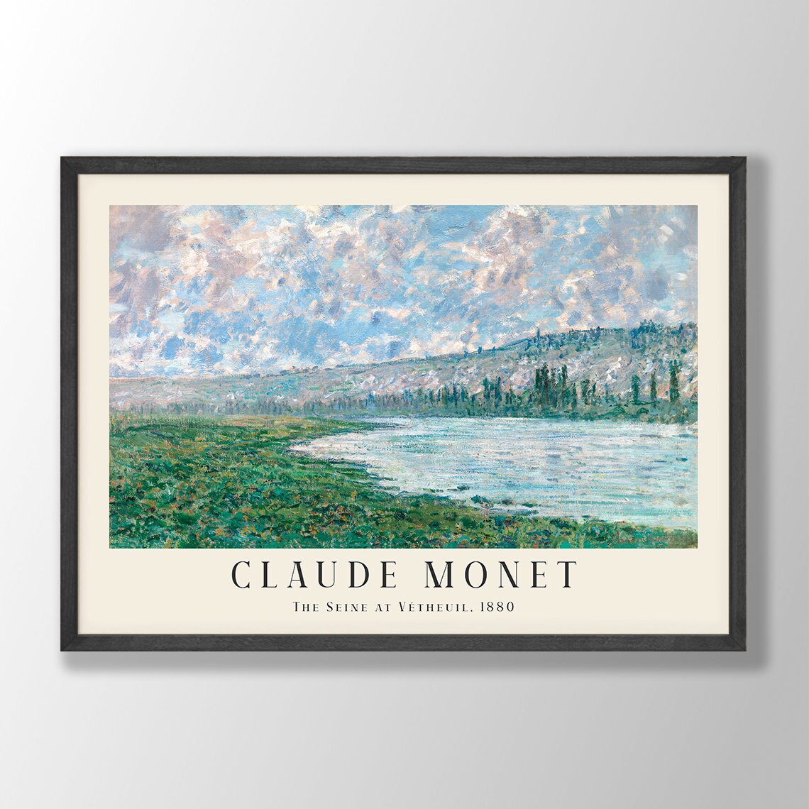 Claude Monet Art Print, Farmhouse Coastal Decor