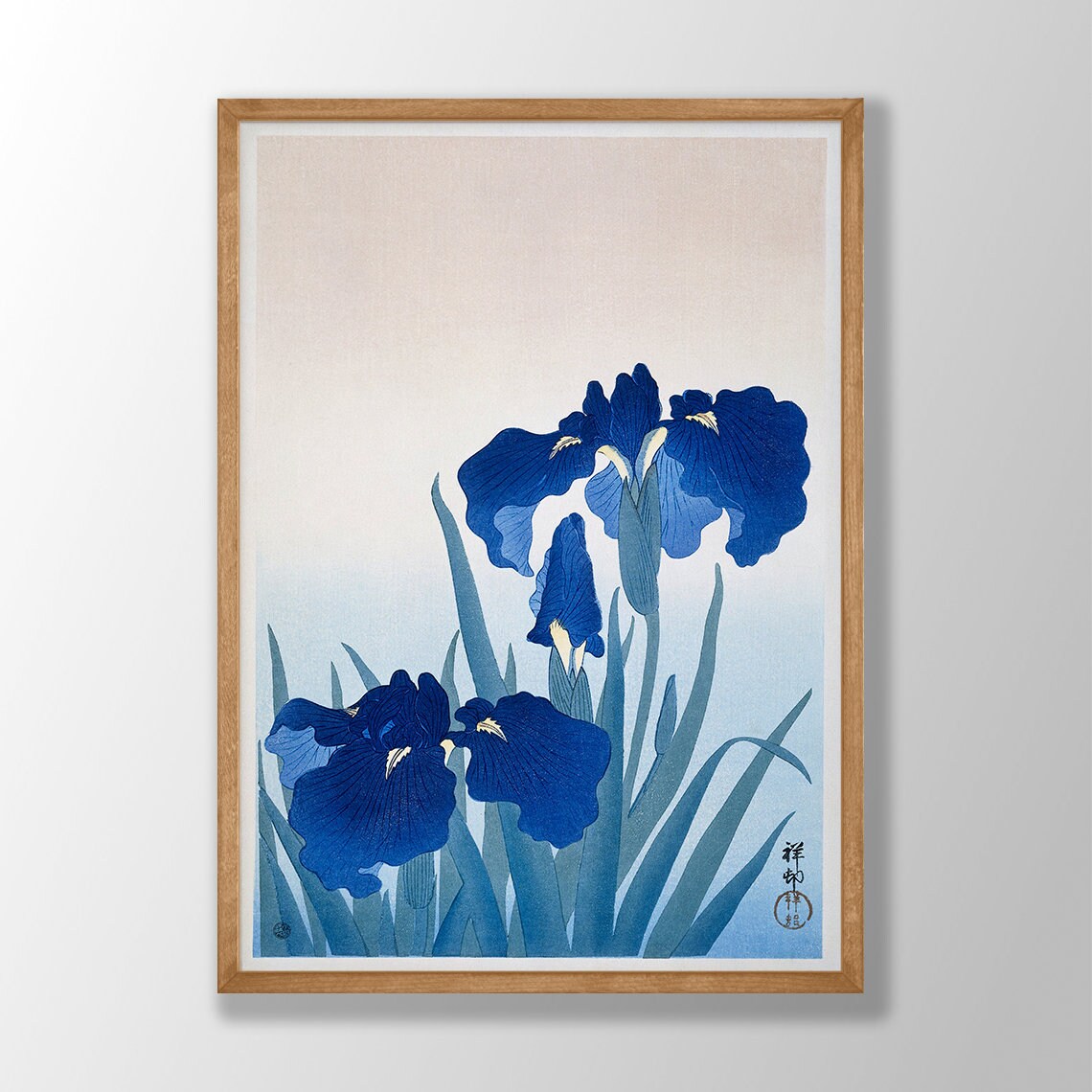 Ohara Koson Iris Flowers Kitchen Art Print
