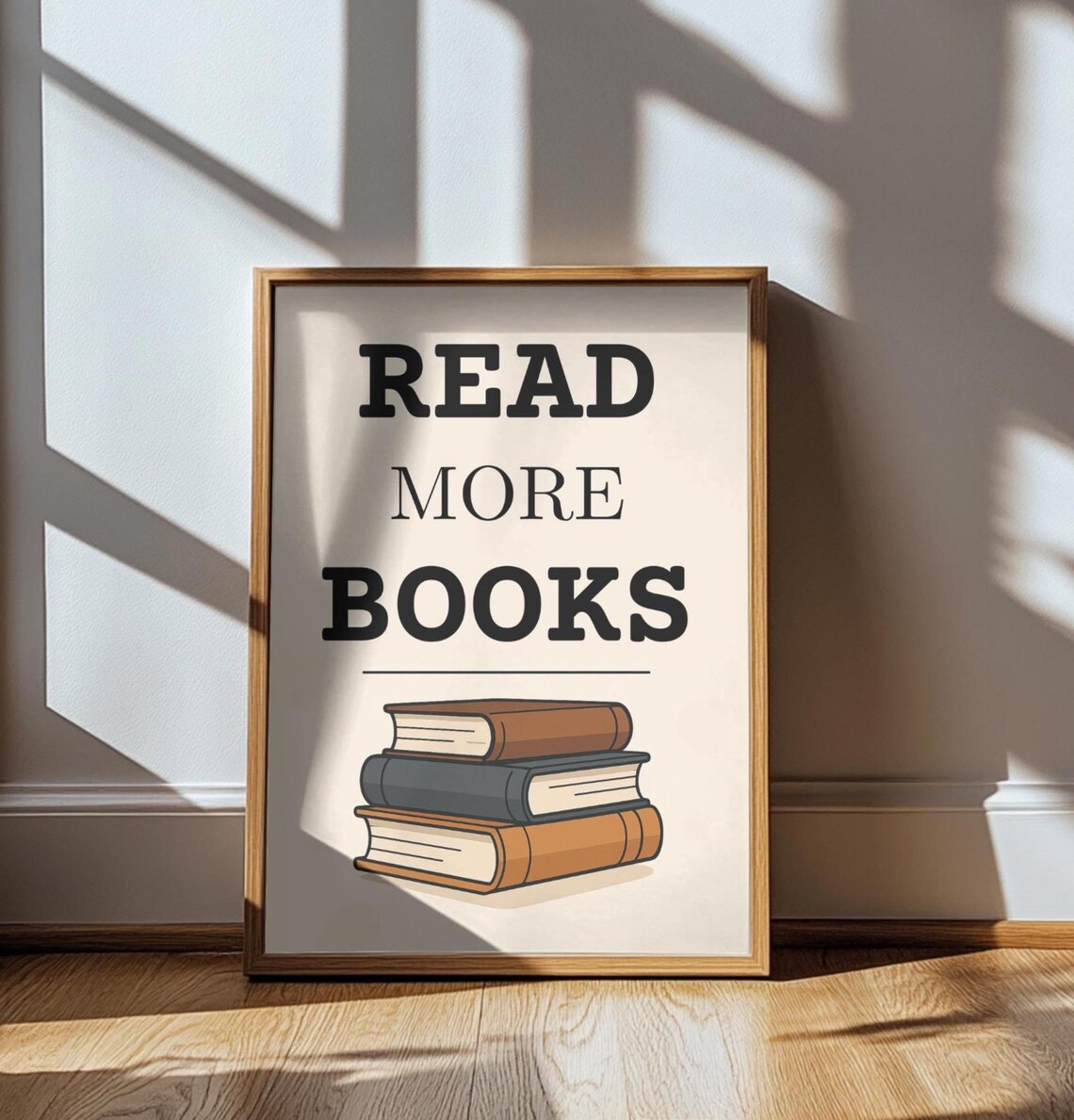 Read More Books, Minimalist Library Motivational Poster - Image 3