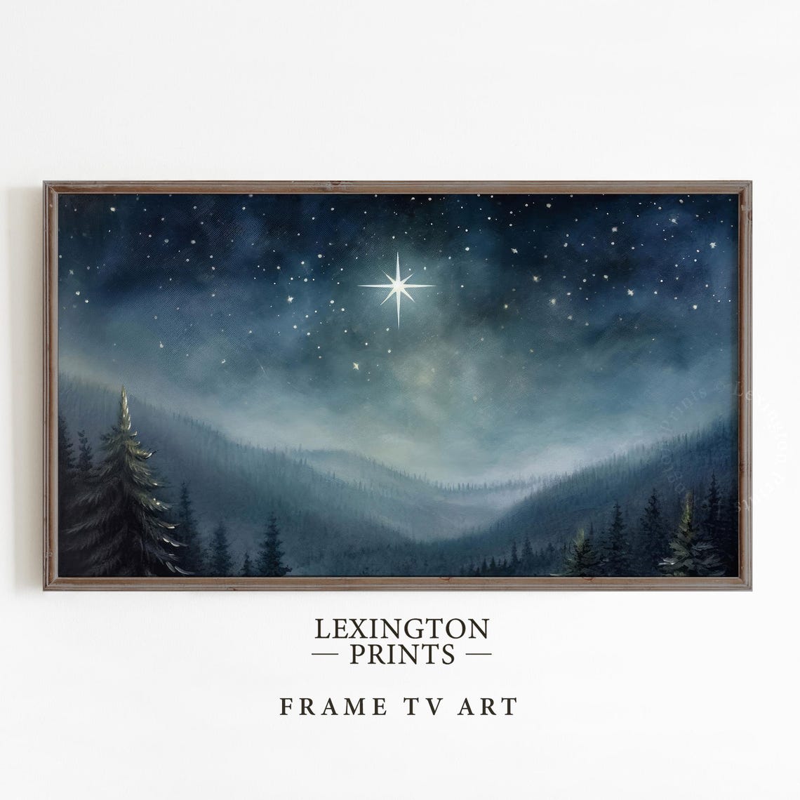 Nativity Star Christmas Tv Art Frame Tv Art Winter Holiday Decor Christmas Star Tv Art Christian Tv Art Christian Home Decor 936 - Image 5