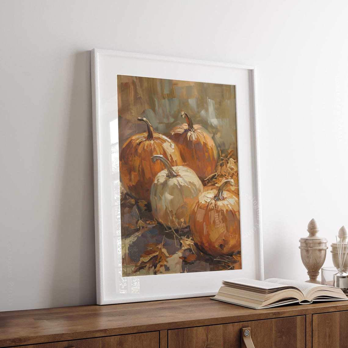 Fall Pumpkin Wall Art Fall Decor Vintage Fall Print Rustic Pumpkin Decor Halloween Print Autumn Print Moody Prints 742 - Image 7