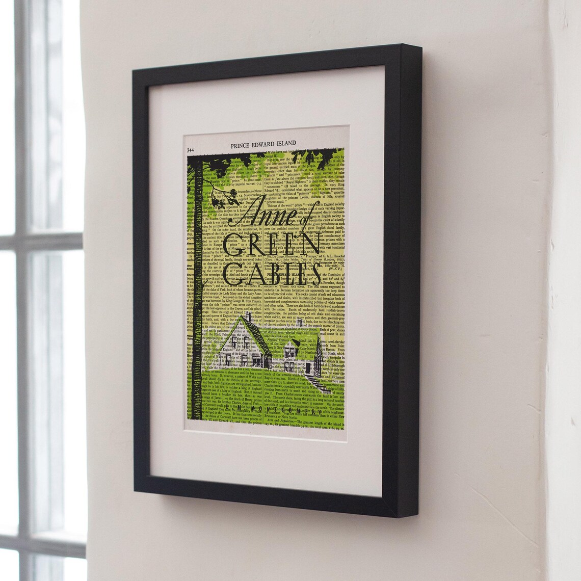 Anne Of Green Gables Prince Edward Island Dictionary Page Art Print - Image 4