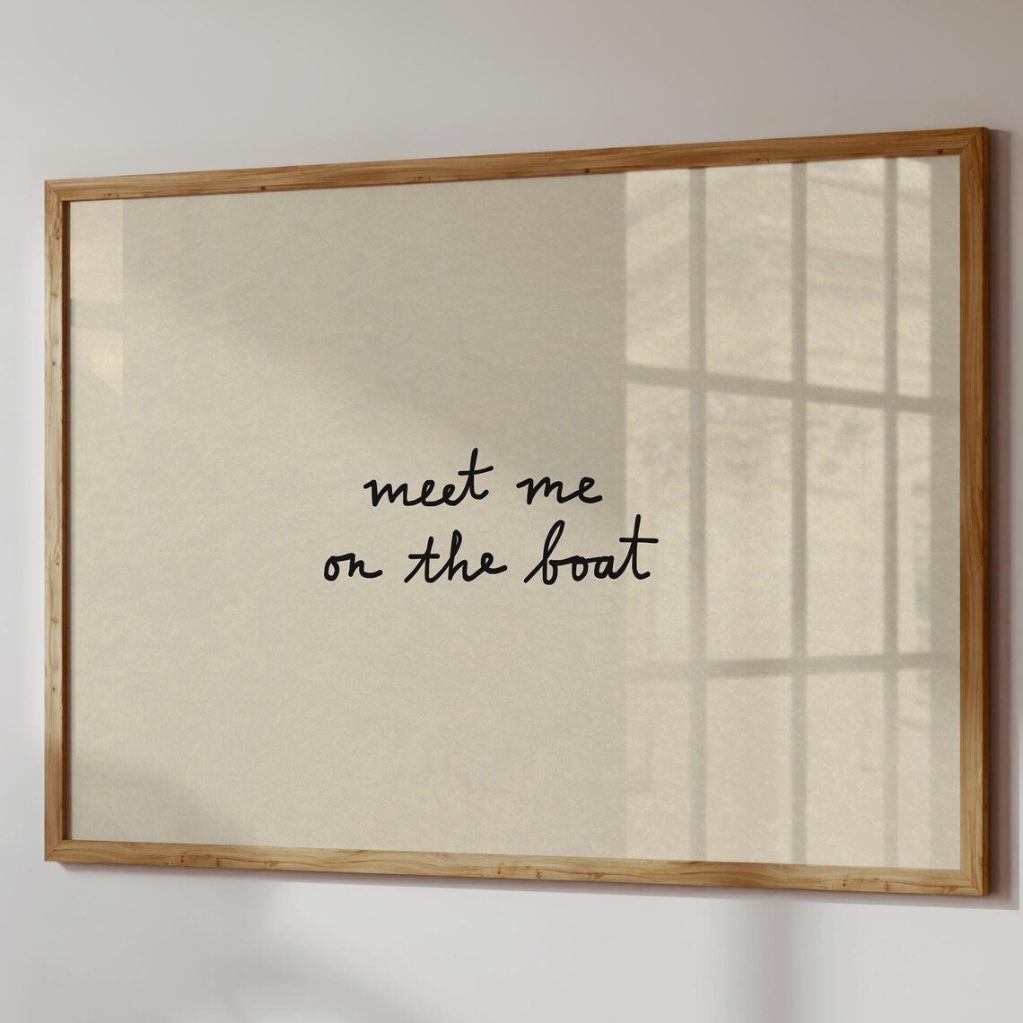 Meet Me On The Boat, Beachy Lake House Decor
