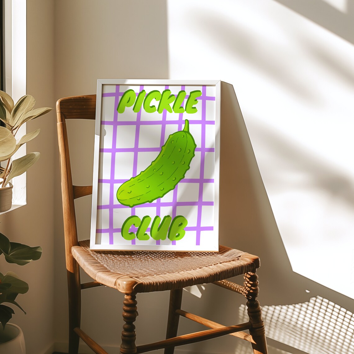 Pickle Club Art Print, Retro Kitchen Decor - Image 2