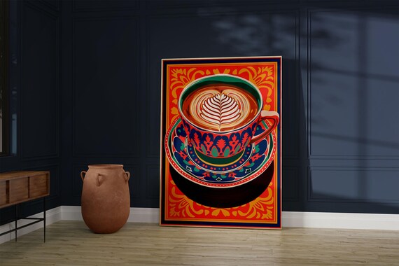 Chai Tea Art Print, Desi Kitchen Decor