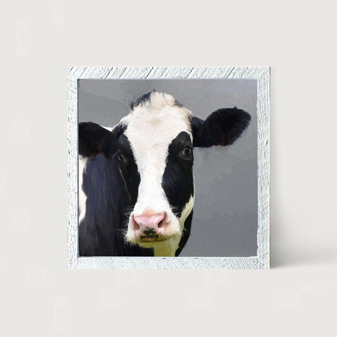 Holstein Cow Farm Animal Art Print, Barnyard Style - Image 3