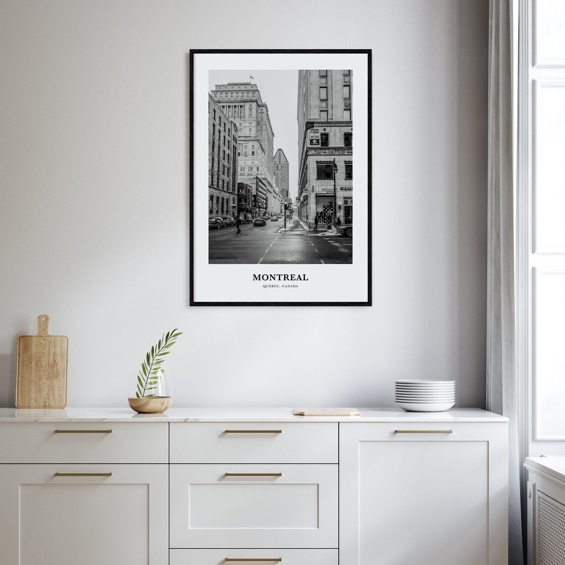Montreal Quebec Canada Downtown Street With Heritage Buildings Poster - Image 2