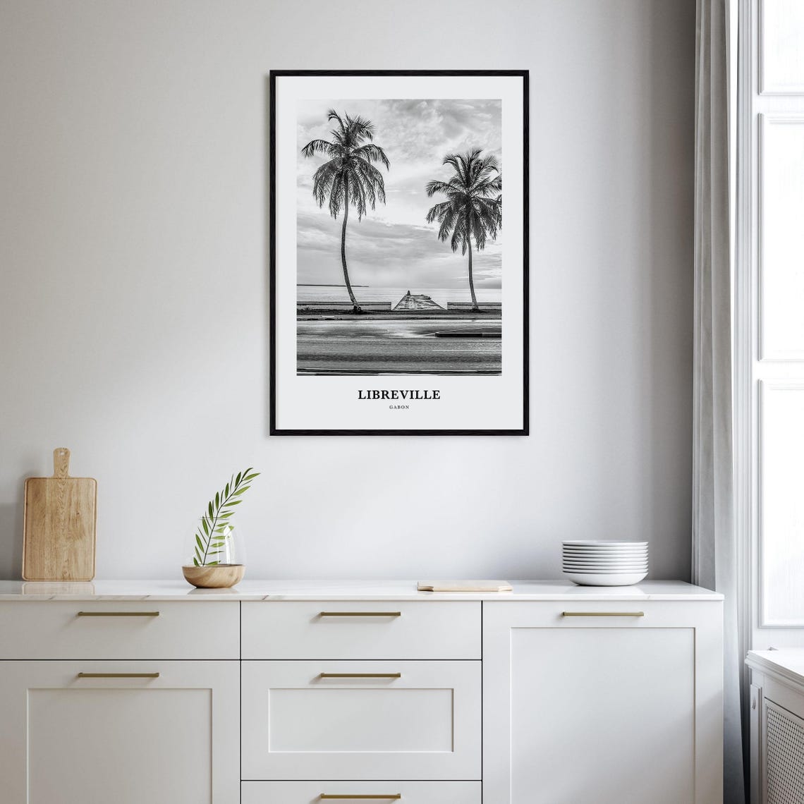 Libreville Wall Art Libreville Wall Decor Libreville Poster Libreville Home Decor Libreville Travel Gift Libreville Travel Print - Image 2