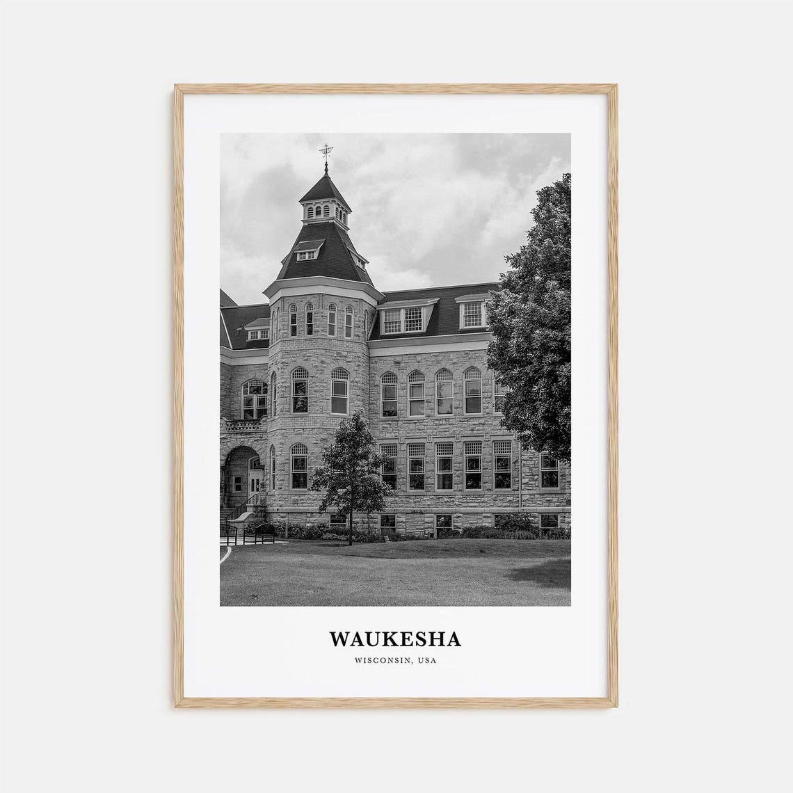 Waukesha Wall Art Waukesha Wall Decor Waukesha Poster Waukesha Home Decor Waukesha Travel Gift Waukesha Travel Print