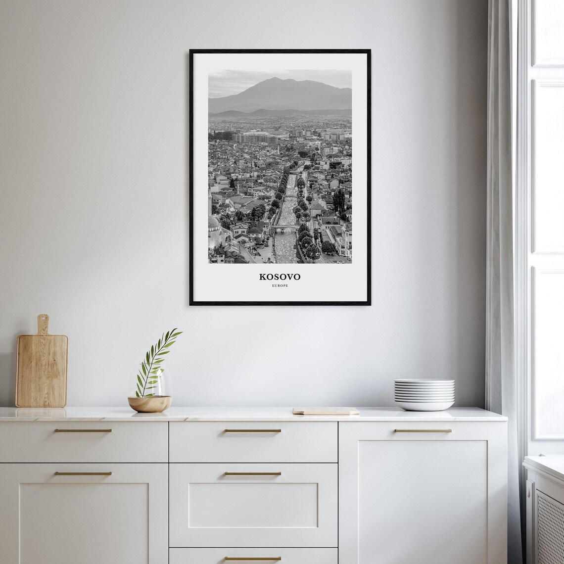 Kosovo Wall Art Kosovo Wall Decor Kosovo Poster Kosovo Home Decor Kosovo Travel Gift Kosovo Travel Print - Image 2