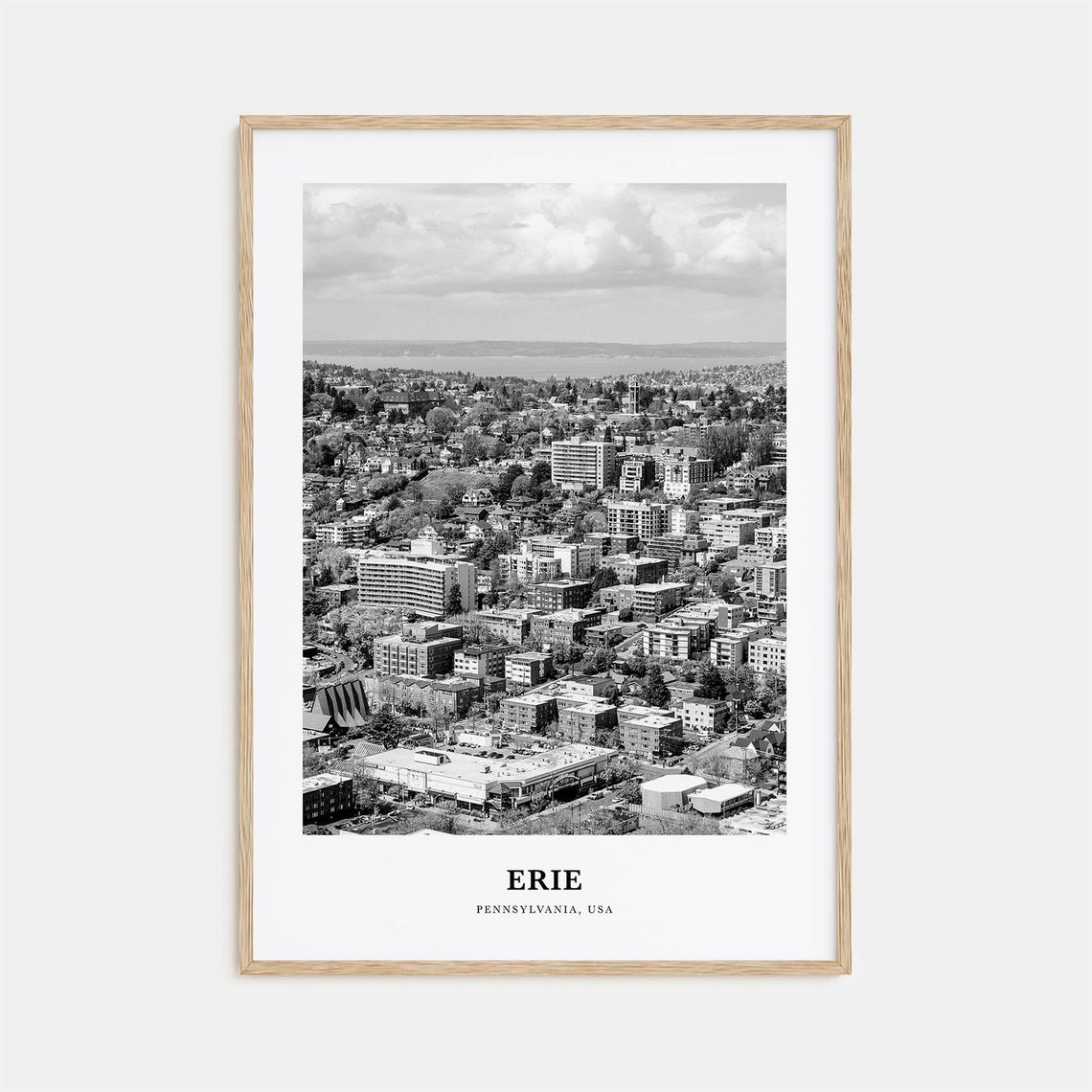 Erie Wall Art Erie Wall Decor Erie Poster Erie Home Decor Erie Travel Gift Erie Travel Print