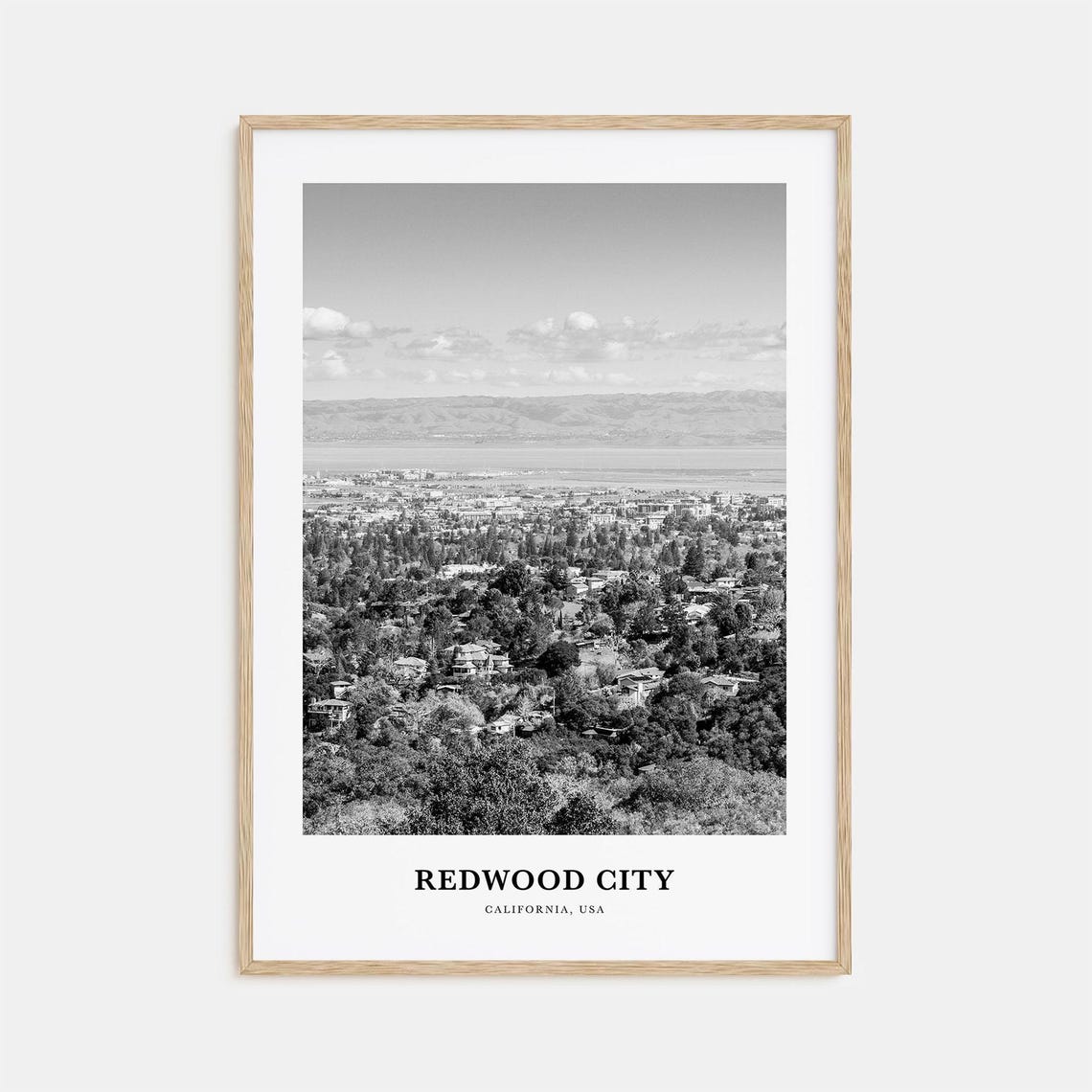 Redwood City Wall Art Redwood City Wall Decor Redwood City Poster Redwood City Home Decor Redwood City Travel Gift Redwood City Travel