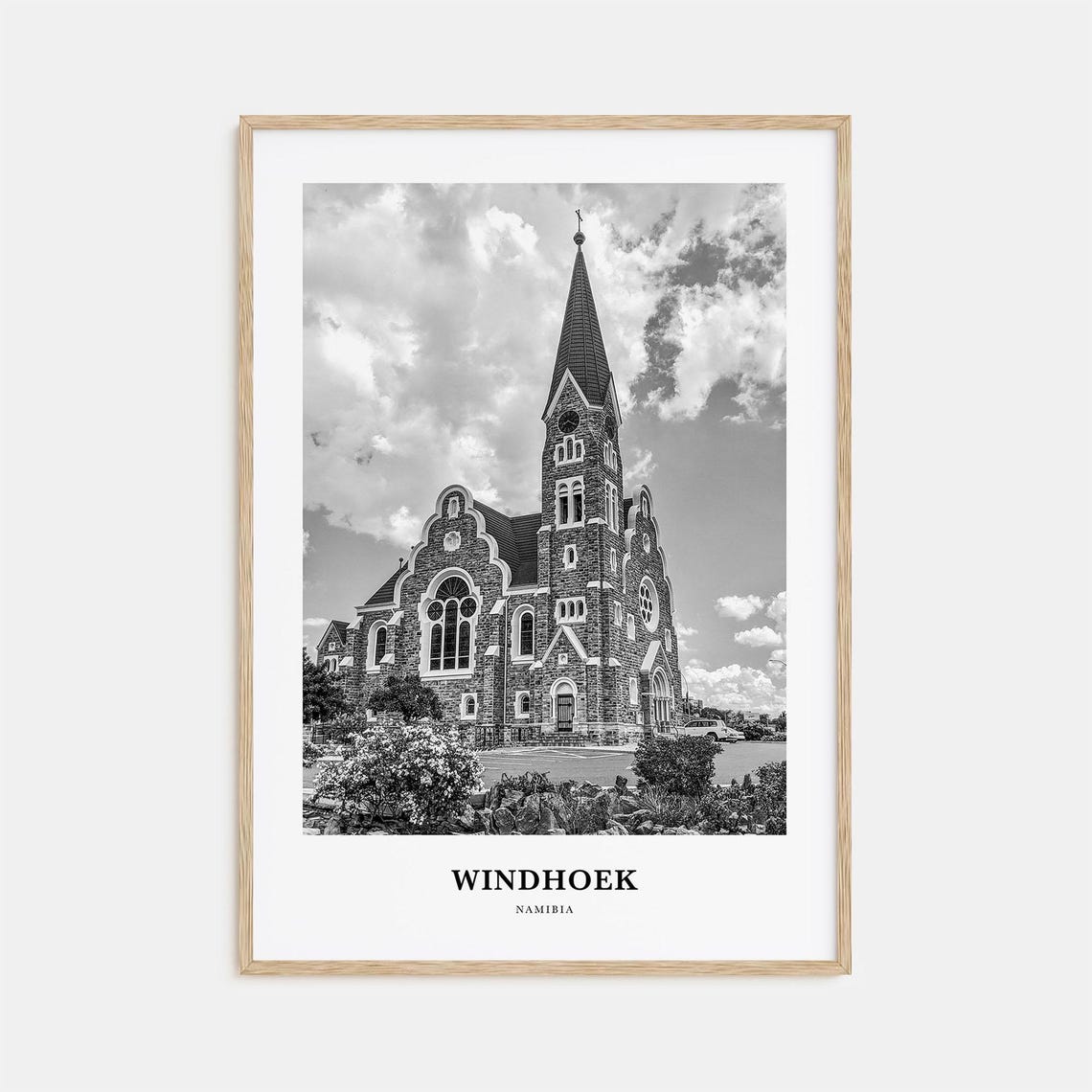 Windhoek Namibia Christuskirche Historic Church Landmark Poster