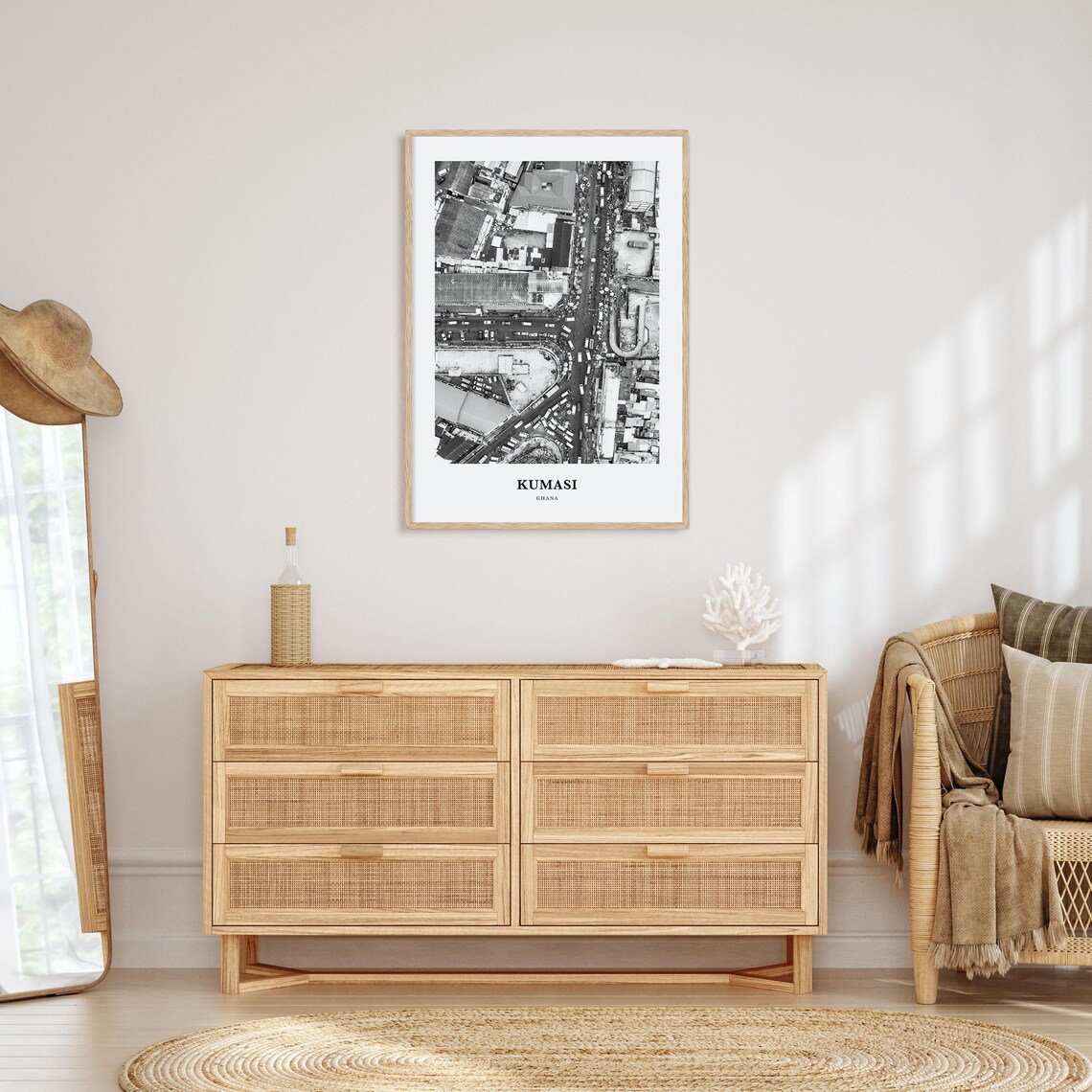 Kumasi Wall Art Kumasi Wall Decor Kumasi Poster Kumasi Home Decor Kumasi Travel Gift Kumasi Travel Print - Image 3