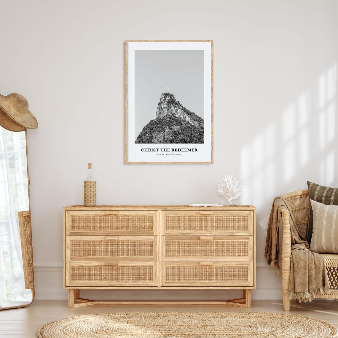 Christ the Redeemer Statue Atop Corcovado Mountain Peak Poster - Image 3