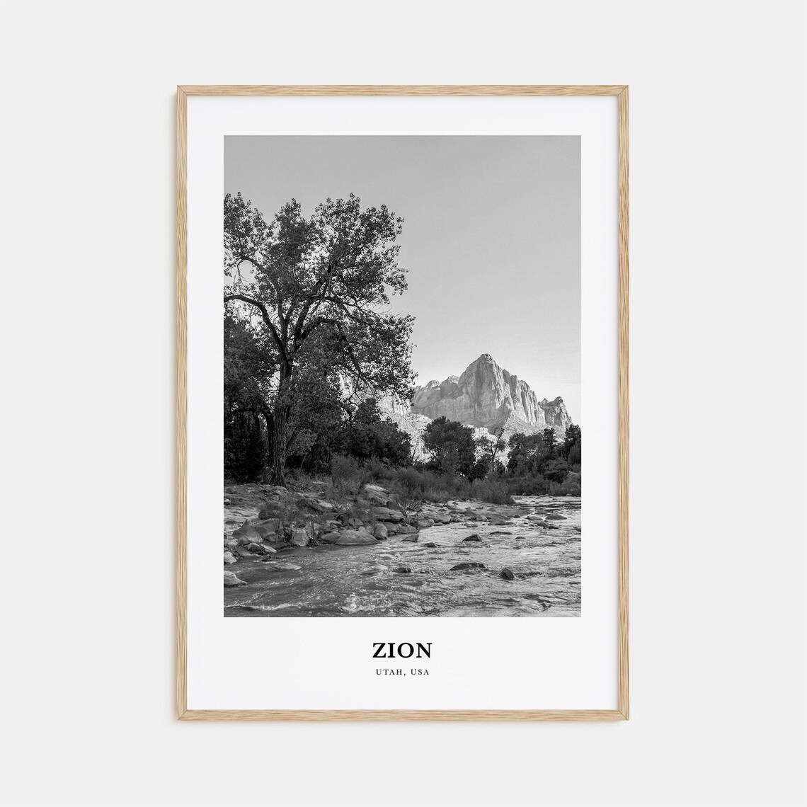 Zion National Park Wall Art Zion Wall Decor Zion Poster Zion Home Decor Zion Travel Gift Zion Travel Print