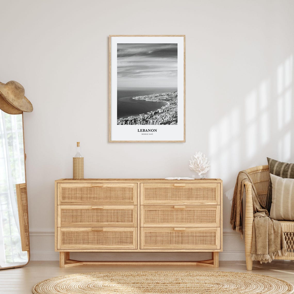 Lebanon Wall Art No 3 Lebanon Wall Decor Lebanon Poster Lebanon Home Decor Lebanon Travel Gift Lebanon Travel Print - Image 3