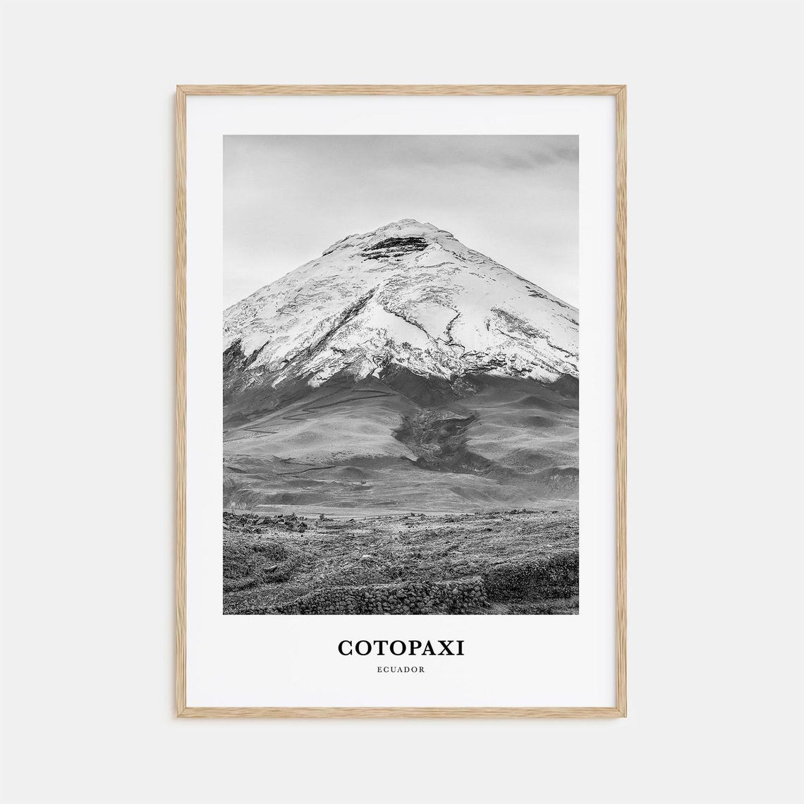 Cotopaxi Ecuador Snow Capped Volcano Andean Mountain Peak Poster