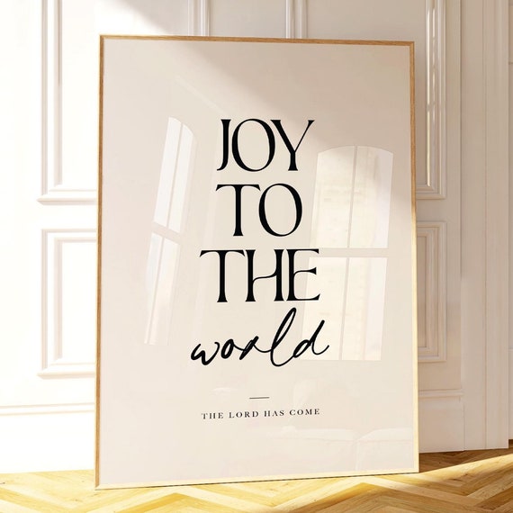 Joy To The World Christian Christmas Art Print