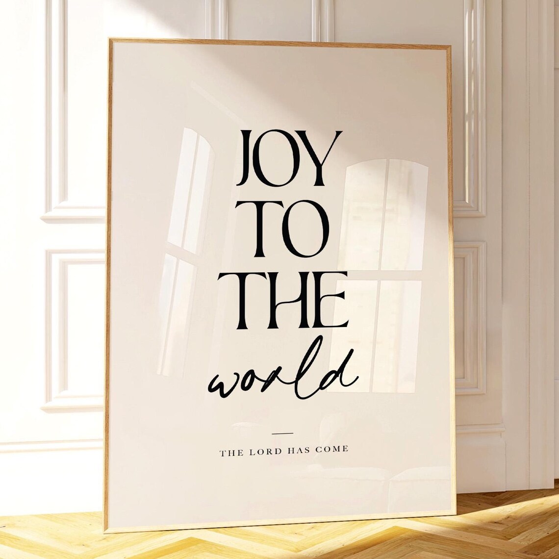 Joy To The World Christian Christmas Art Print