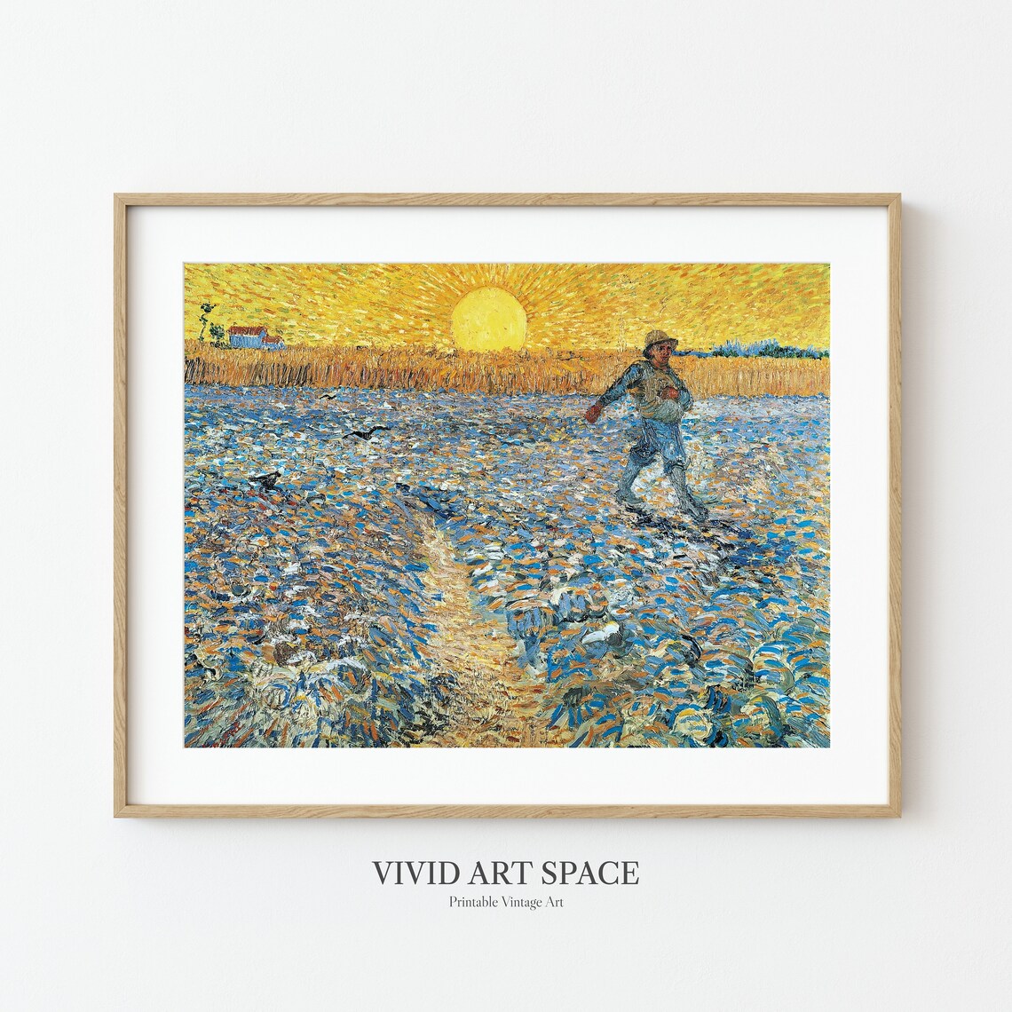 The Sower by Vincent Van Gogh, Landscape Art Print - Image 3