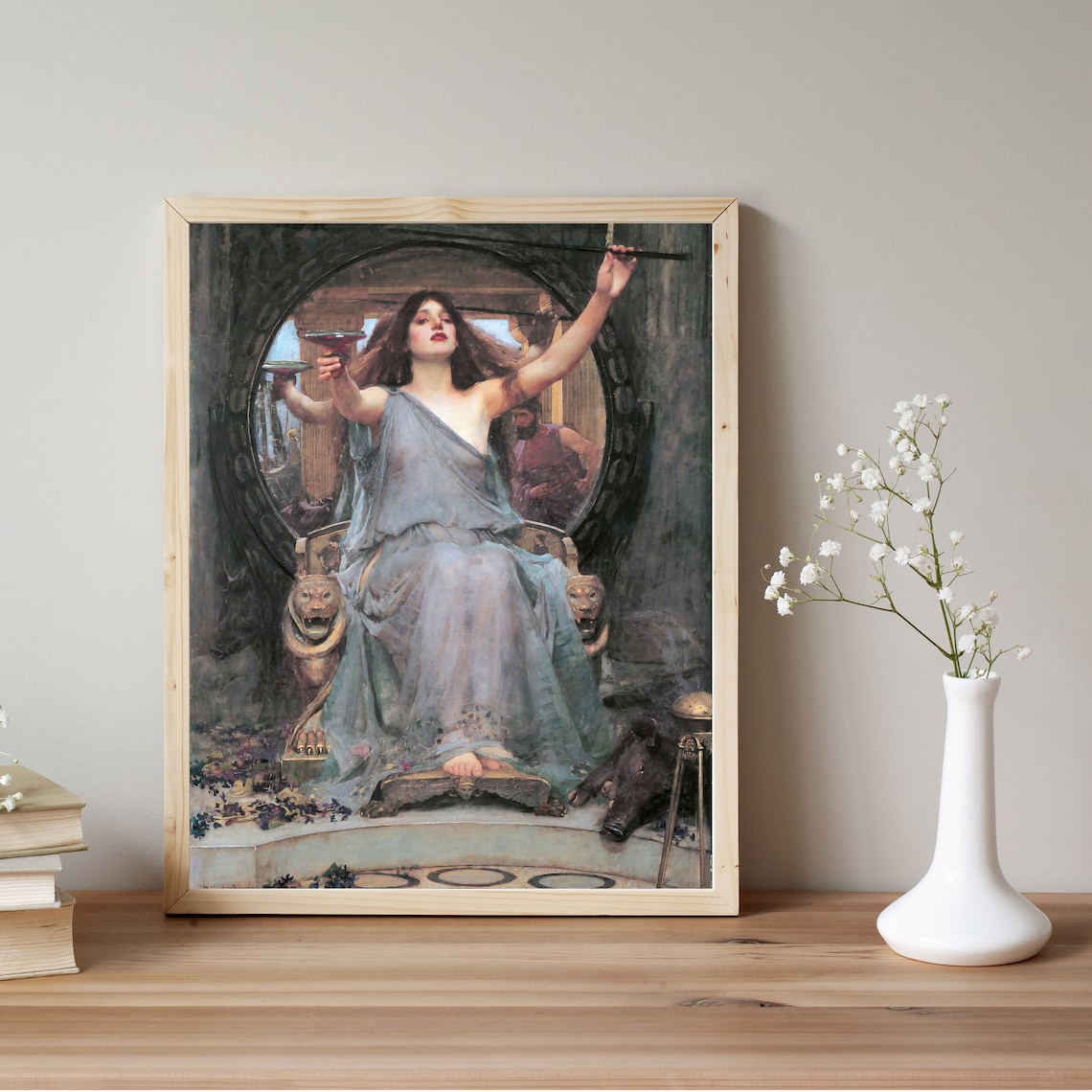 Circe Offers Cup To Ulysses, Pre-Raphaelite Art Print - Image 2