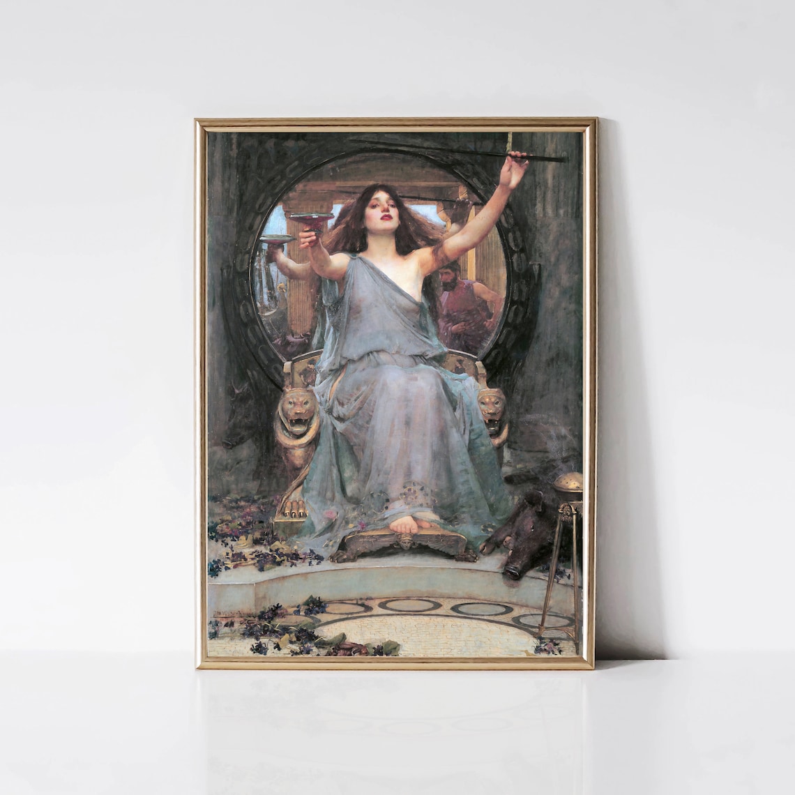 Circe Offers Cup To Ulysses, Pre-Raphaelite Art Print