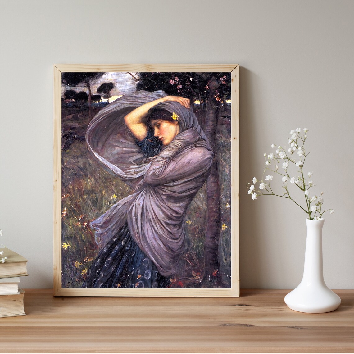 Boreas by John William Waterhouse, Pre-Raphaelite Art Print - Image 2