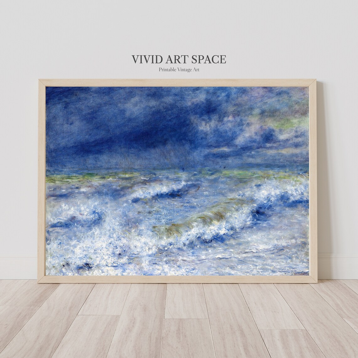 Renoir The Wave Impressionist Landscape Art Print - Image 3