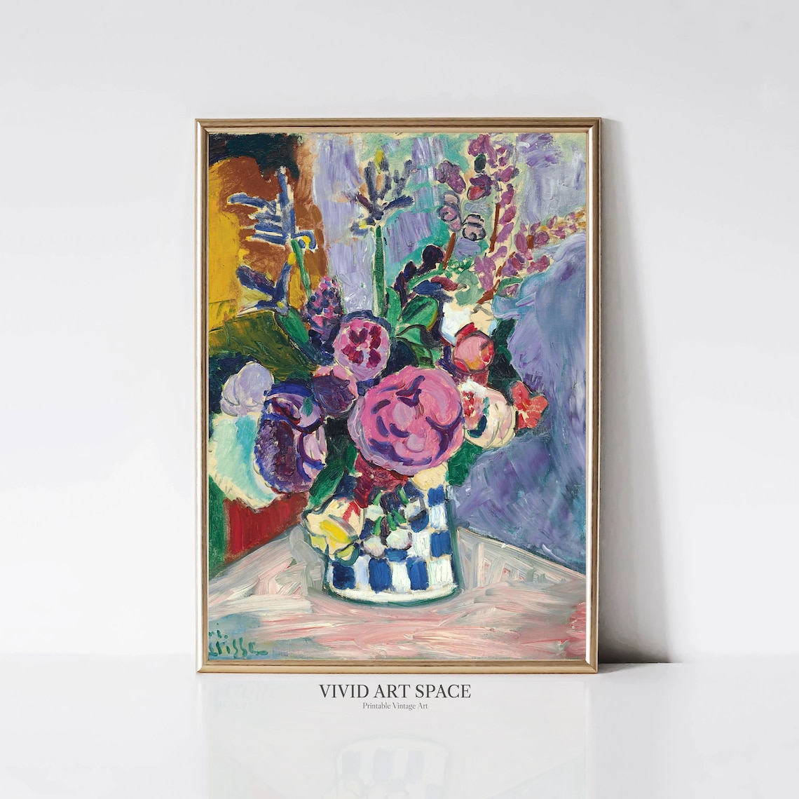 Matisse Les Pivoines Modern Floral Art Print