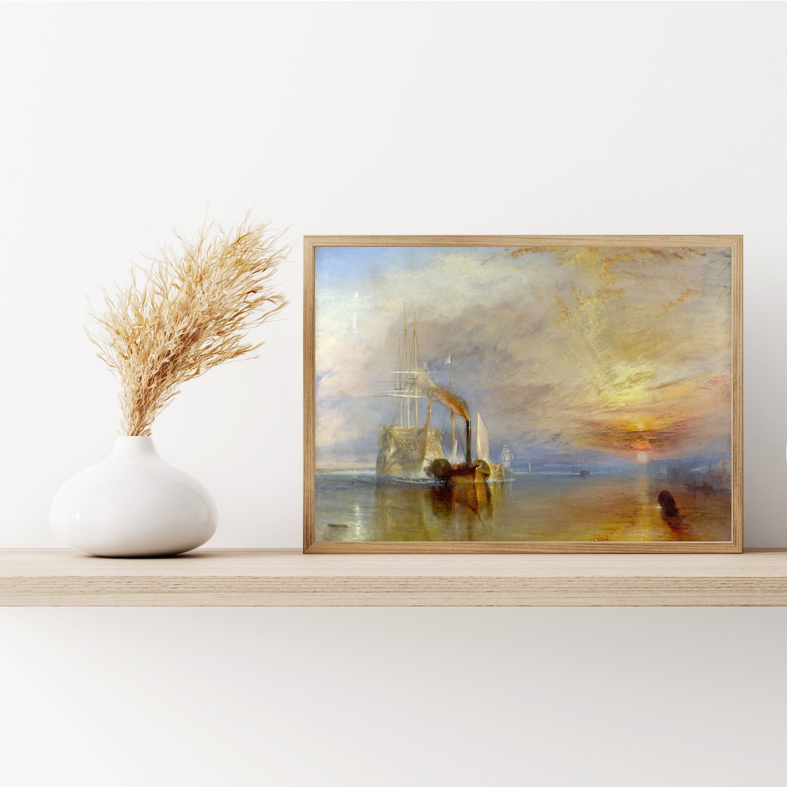 The Fighting Temeraire Vintage Seascape Landscape Art Print - Image 2
