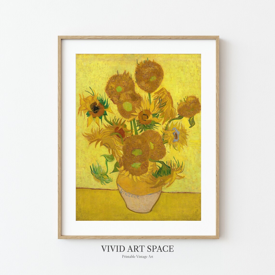 Van Gogh Sunflowers Impressionist Floral Art Print - Image 2