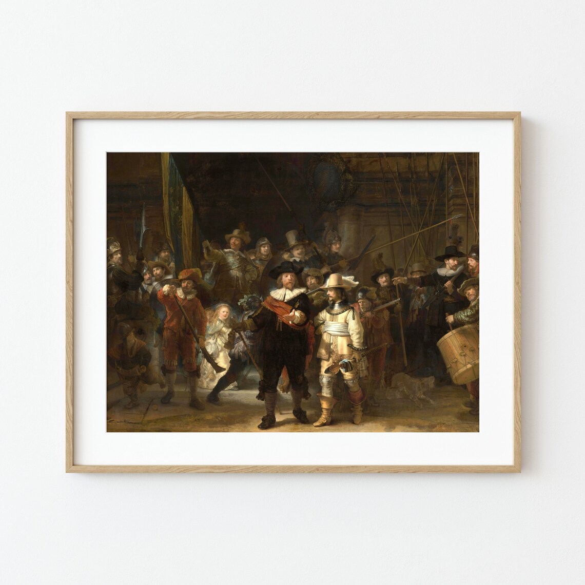 Rembrandt The Night Watch, Dark Academia Art Print - Image 2