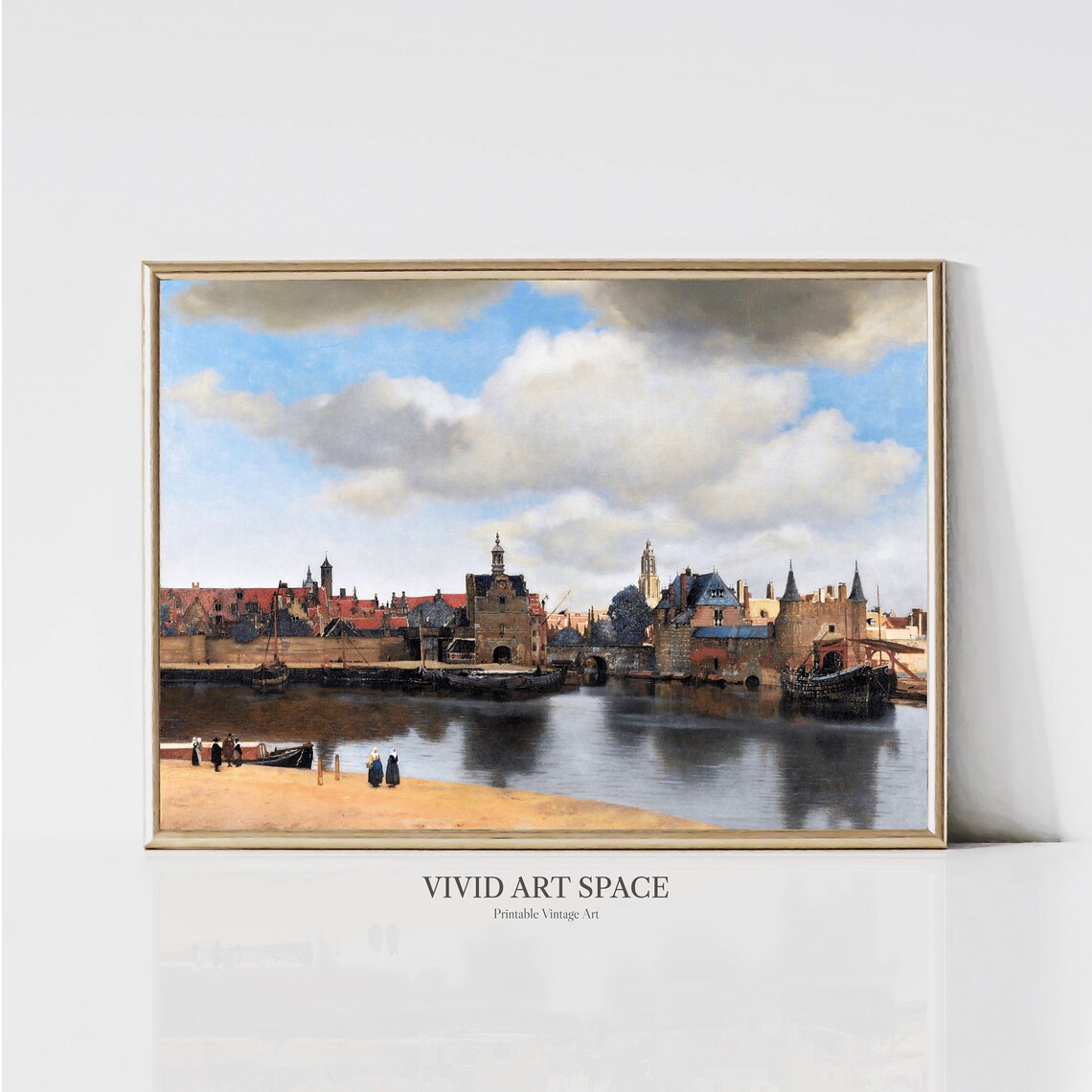 Johannes Vermeer View of Delft Dutch Golden Age Cityscape Print