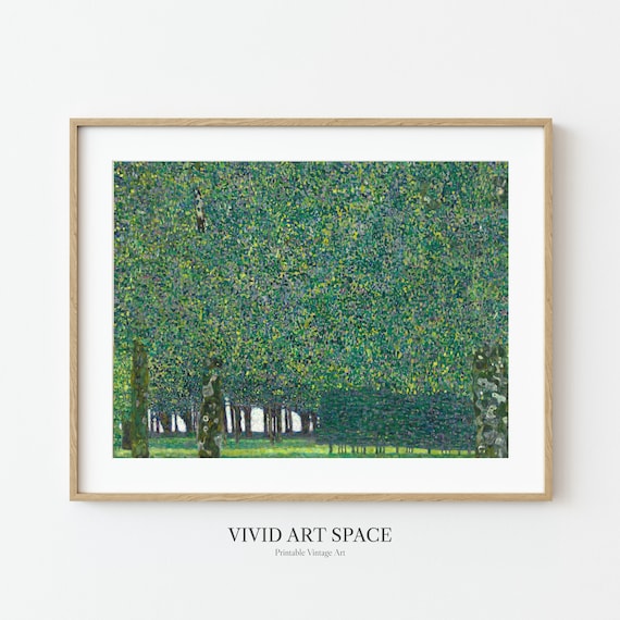 Gustav Klimt The Park Symbolist Landscape Art Print