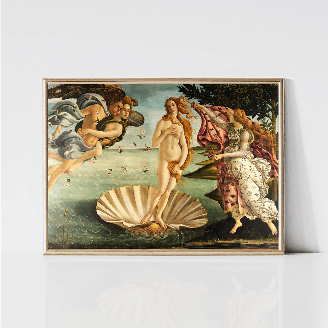 Birth Of Venus By Botticelli, Vintage Art Print