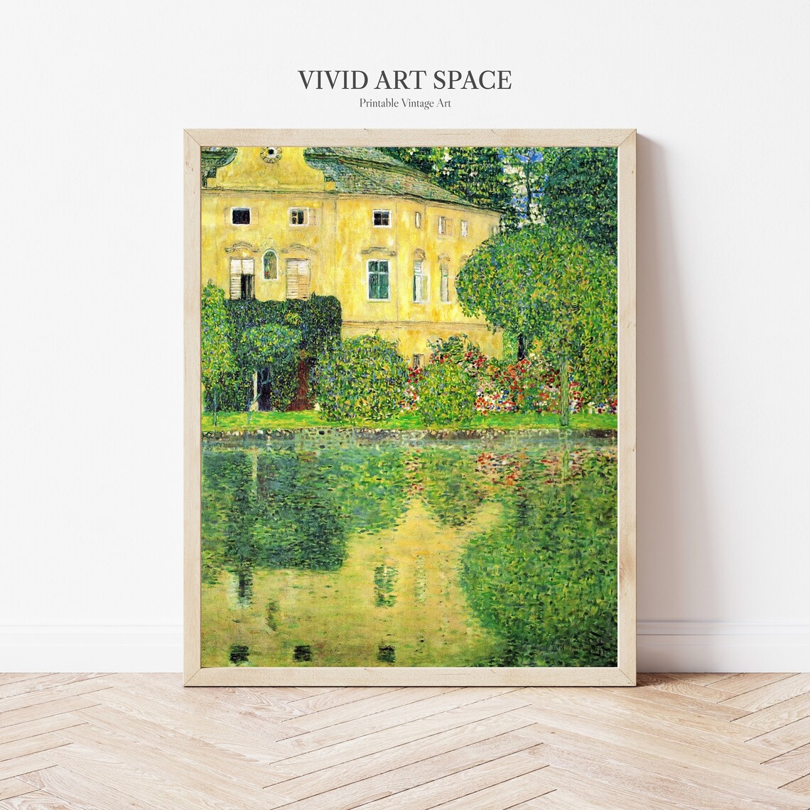 Klimt Castle Kammer on Lake Attersee Art Print - Image 2